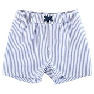 Ruggedbutts Periwinkle Blue Seersucker Kids Swim Trunks